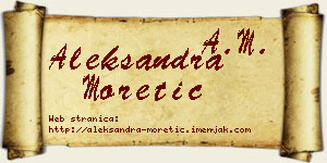 Aleksandra Moretić vizit kartica